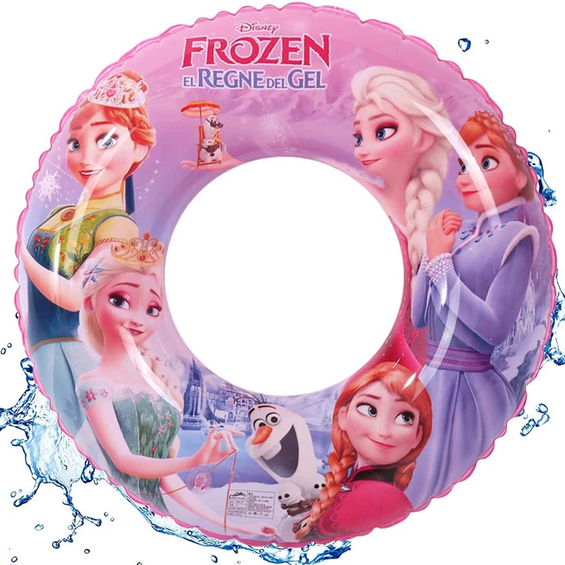 Kids Swimming Pool Float Tube Frozen Movie Character Printed Size Diameter 70 cm for Age 4-8 Years